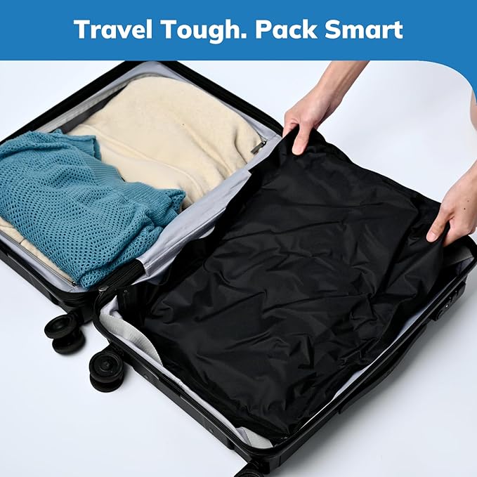 Umimile Vacuum Compression Bags with Electric Pump - Fast Compression Storage for Travel, Home | Reusable, Saves 80% Space, Water-Resistant Oxford (2 Medium PC + PUMP)