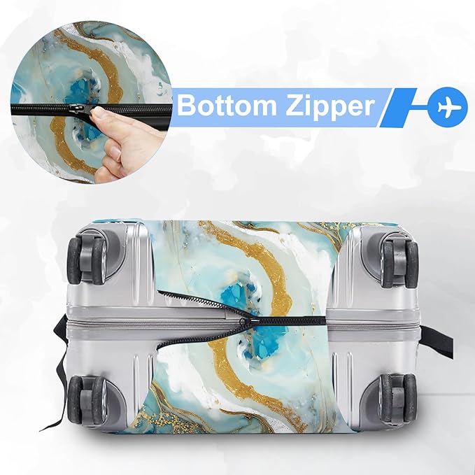 ANNA QUEEN Travel Luggage Cover Suitcase Protector Suitcase Cover Anti-Scratch,Stretchable Bag Cover Washable Durable Polyester