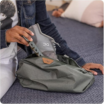 Peak Design Shoe Pouch, Eclipse, Ultralight Travel Organizer Bag for Shoes or Other Items, Weatherproof Shell, Packs into Itself, Fits 1–2 Pairs of Shoes, Works with Peak Design Travel Bags