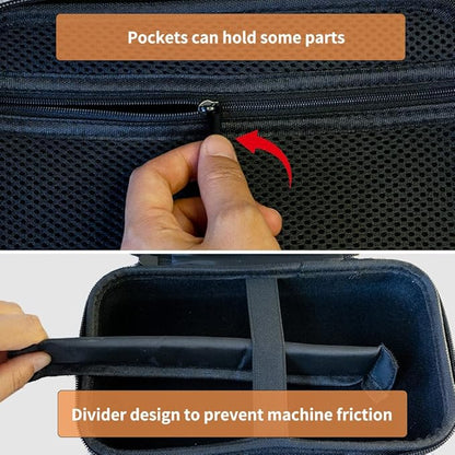 Hard Travel Case for Hair Clippers, Hair Cutting Barber Supplies Holder, Trimmer Organizer Storage Bag for Ufree/Hatteker/Oneisal/Wahl 5Star/Andis Men Razor Guard Grooming Kits (Black)