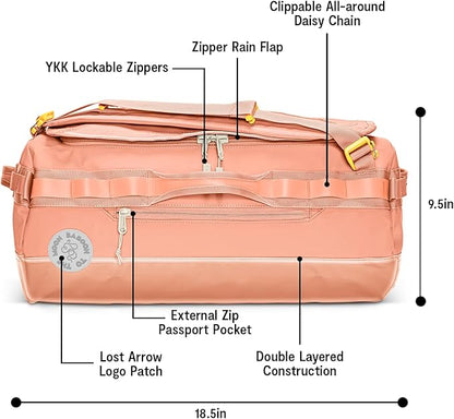 Baboon to the Moon Go-Bag Mini 32L – Detachable Straps, Small Duffle Bag for Travel, Gym Bag for Women, Mens Travel Bag, Duffel Bags for Traveling, Travel Duffel Bags for Women (Sunset Coral)