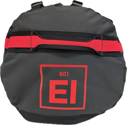 Element Equipment Trailhead Duffel Bag Shoulder Straps Waterproof Black/Red Small
