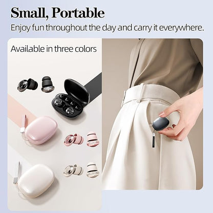 Ear Plugs for Sleeping 50dB Noise Cancelling Earbuds with 6 Eartips Ear Plugs for Concerts/Shooting/Travel/Snoring Silicone Hearing Protection Sleep EarPlugs Reusable,Black