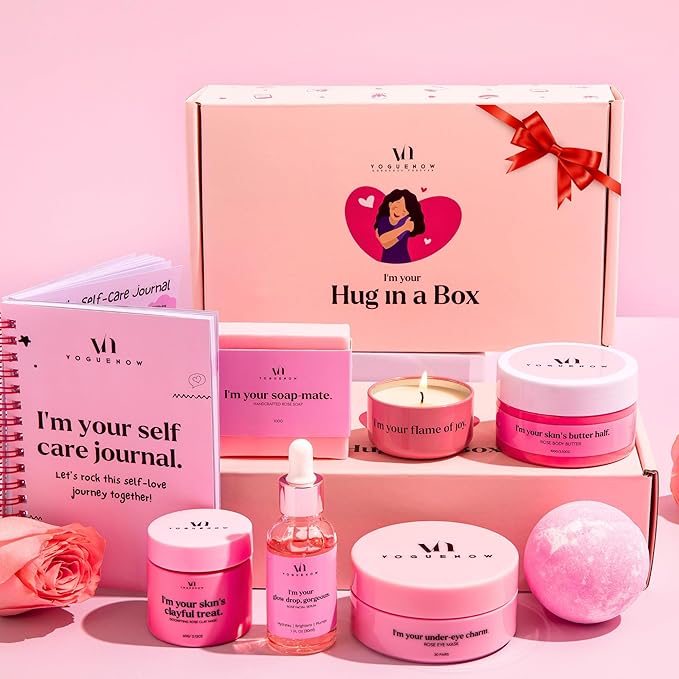 Spa Gifts for Women - Premium Self Care Spa Kit With Bath, Skin Care Sets & Self Care Items - Ultimate Pampering Set - Christmas Gifts for Women - Birthday Gifts- Spa Gift Baskets (Pack of 8)