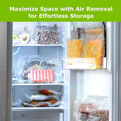 [2025 Upgraded] Bonsenkitchen 6 Rolls 8" x 16' Vacuum Sealer Bags for Food with a Color Box, Easy to Store, Commercial Grade, BPA Free, Great for Food Storage or Sous Vide, VB20