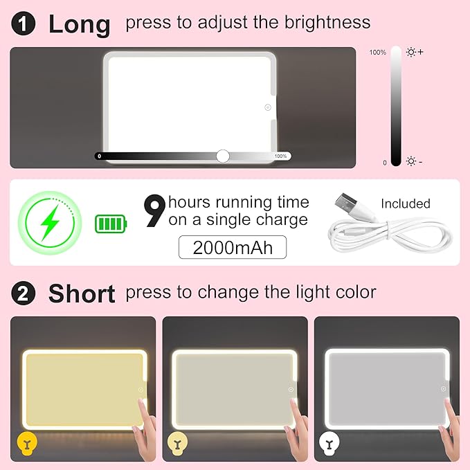 Makeup Train Case with LED Mirror, Rolling Makeup Case with Drawers, Cosmetology Case on Wheels, Gift, Travel Makeup Organizers, Profesional Cosmetic Case for Salon Barber,Nail,Tattoo, Pink