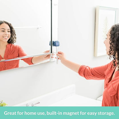 Bril UV-C Toothbrush Sanitizer, Portable Cleaner, Travel Cover, Magnetic Holder, and Rechargeable Case for Any Size Toothbrush, White