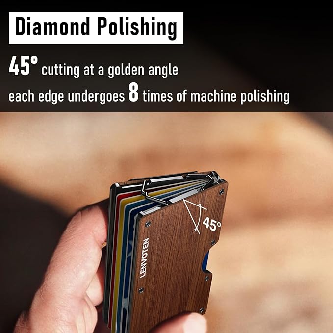 Minimalist Wallet for Men, Metal Wallet with Money Clip, Slim Compact Wallet, RFID Blocking Card Holder, Metal Aluminum Credit Card Holder, Holds up to 20 Cards