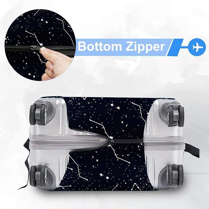 ANNA QUEEN Travel Luggage Cover Suitcase Protector Suitcase Cover Anti-Scratch,Stretchable Bag Cover Washable Durable Polyester