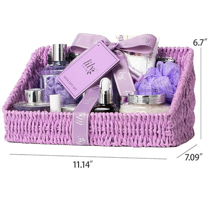Christmas Gift Basket Set for Women - Ultimate 15-Piece Bath & Body Gift Set, Spa Gift Basket, Bath Collection | Birthday Gift, Mothers Day Gifts for Mom, Perfect Present for Her & Mom All Occasions