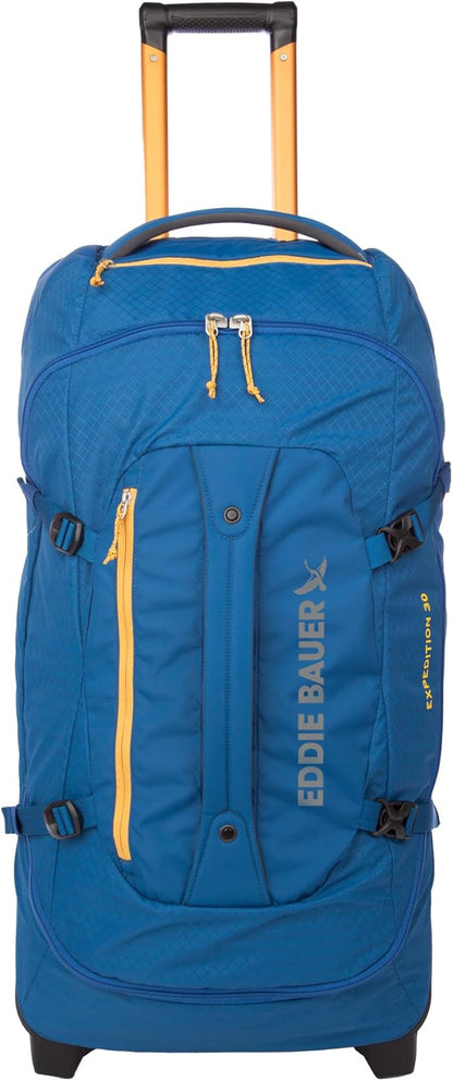 Eddie Bauer Expedition 30 Duffel 2.0 - Lightweight Travel Luggage Made From Rugged Polycarbonate and Nylon, True Blue