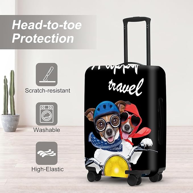 Luggage Cover, Washable Suitcase Cover, Suitcase Protector Anti-scratch Bag cover
