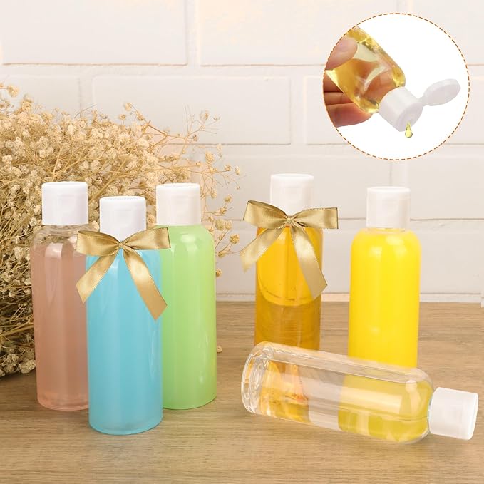 40 Pack 5 oz Plastic Bottles with Caps, Clear Empty Bottles, Cosmetic Containers for Lotion and Shampoo, Travel-Friendly Bottles, BPA-Free for Liquids and Personal Care