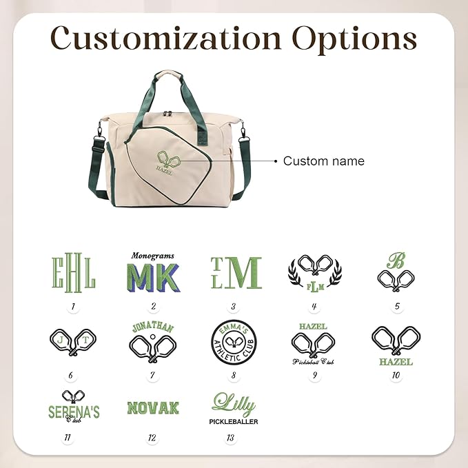 Personalized Duffel Bag Custom Sport Gym Travel Bags Embroidered Name Text Customized Dry Wet Separated Weekend Waterproof Bag for Women Men (D-Beige)