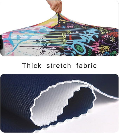 WUJIAONIAO Travel Luggage Cover Baggage Suitcase Cover Protector Skins 18-32 Inch (Graffiti A8, XL (for 29-32 inch luggage))