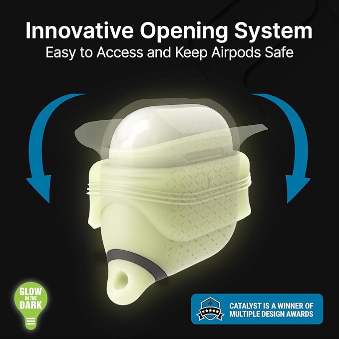 Catalyst Waterproof Case for AirPods 3rd Generation (2021) - Wireless and USB-C Charging Compatible AirPods 3rd Generation Case, Drop Protection Cover for AirPods 3 One Piece Design with Carabiner