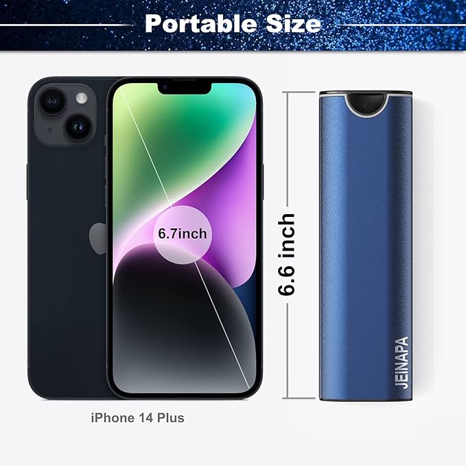 Extra Large Pill Organizer 7 Day, Aluminum Daily Pill Box, Weekly Travel Pill Case, Cute Pill Holder to Hold Vitamins, Medicines, Pills, Supplements