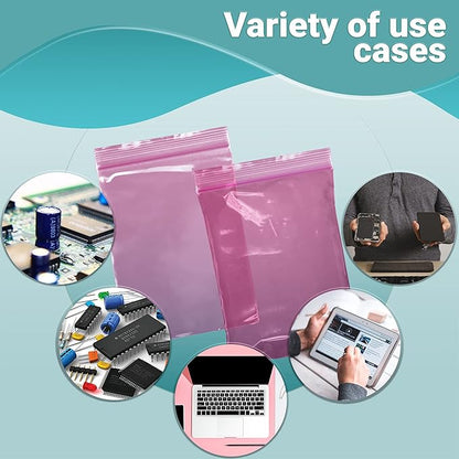 APQ Plastic Reclosable Zipper Bags, 9 x 12 Inch. Pack of 1000 Anti Static Poly Bag. Plastic Jewelry Bags. Anti Static Bag Resealable. Resealable Plastic Bags. Jewelry Poly Bags Reclosable