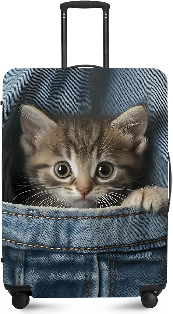 ANNA QUEEN Travel Luggage Cover Suitcase Protector Suitcase Cover Anti-Scratch,Stretchable Bag Cover Washable Durable Polyester