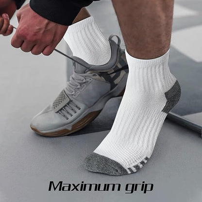 Iseasoo Copper Ankle Compression Socks - Low Cut Arch Support Socks for Men & Women, Running, Nurses, Plantar Fasciitis Socks