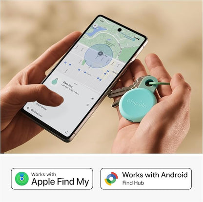 Chipolo LOOP - Rechargeable Bluetooth Tracker for Key and Pocket Location, Compatible with Apple or Google, Call Your Phone & Out of Range Alerts for Android