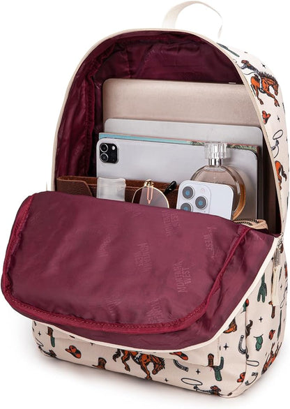 Montana West Backpack for Women Men 2 PCS Lightweight College Bookbags Casual Daypack Backpacks for Commute & Travel