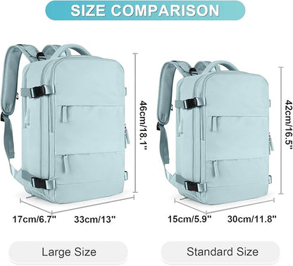 Large Personal Item Travel Backpack For Women Men Airline Approved Carry On Backpack Flight Approved Waterproof Sports Luggage Backpack Casual Daypack Small Hiking Backpack