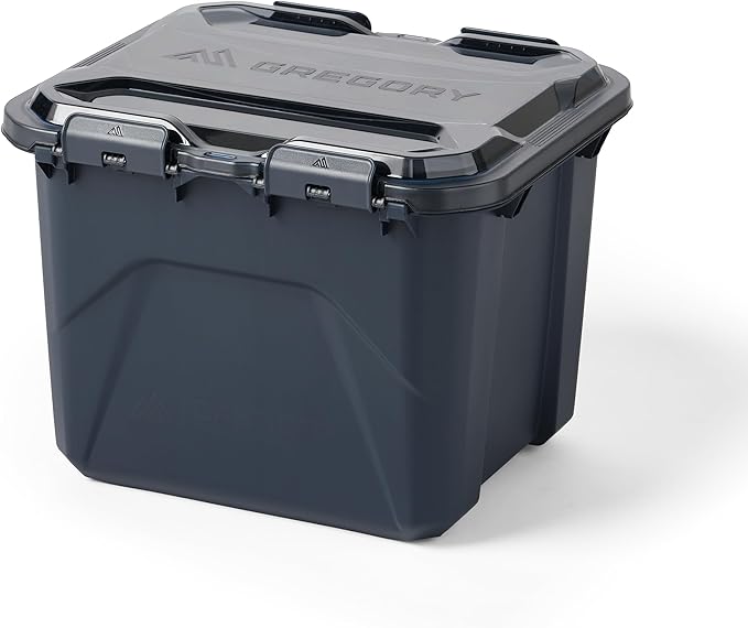 Gregory Alpaca 50L Waterproof Gear Organization/Camping Gear Box with Transparent Removeable Lid, Slate Blue