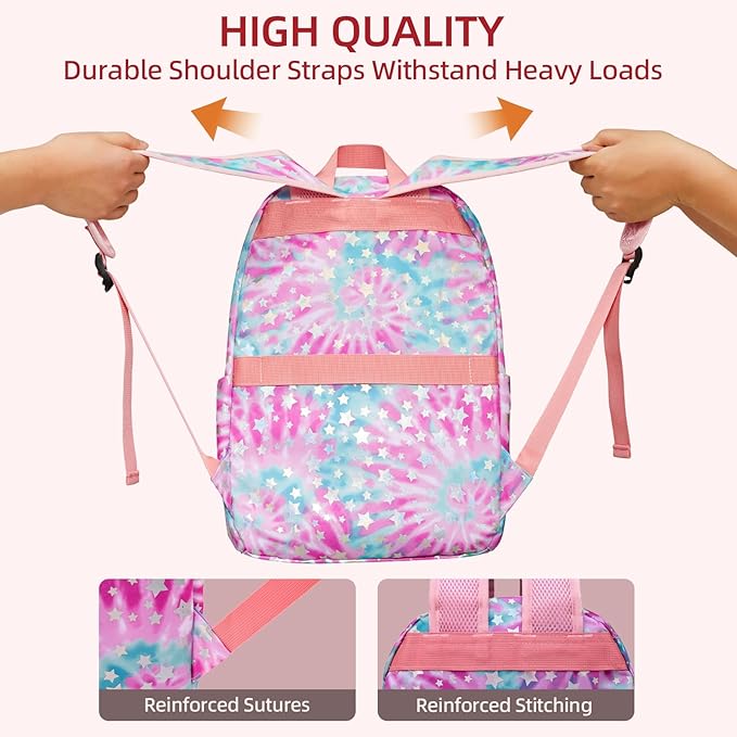 OMOUBOI 14 inch Travel Laptop Backpack for Women 20L Carry on Casual Daypacks Water Resistant Work Computer Laptop Bags College School Bookbag Multicolor Pink
