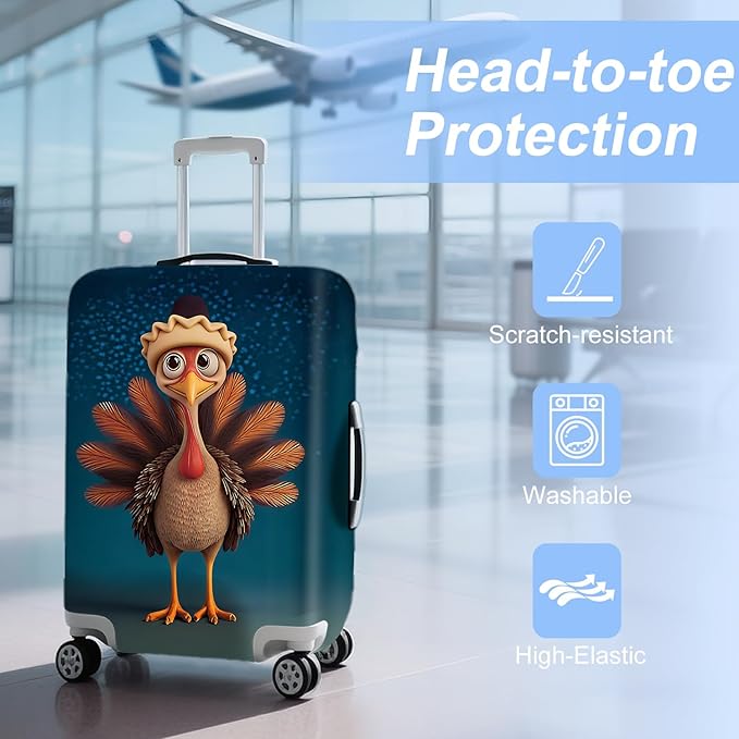 ANNA QUEEN Travel Luggage Cover Suitcase Protector Suitcase Cover Anti-Scratch,Stretchable Luggage Travel Bag Cover Washable