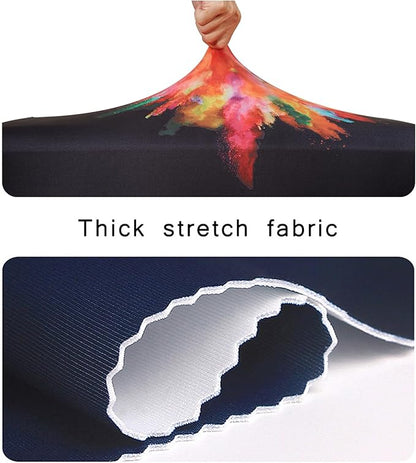 WUJIAONIAO Travel Luggage Cover Baggage Suitcase Cover Protector Skins 18-32 Inch (Graffiti, M (for 22-24 inch luggage))