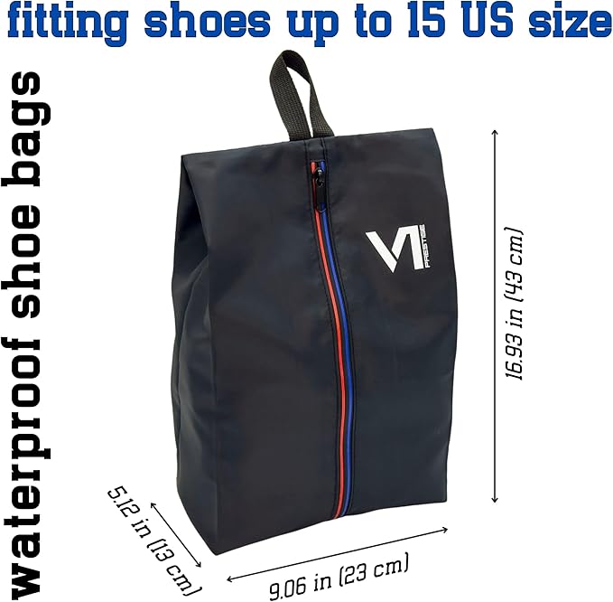 Set of Shoe Bags Large Waterproof Zipper and Material Dust and Smell Proof Versatile Durable Reliable Clothes Shoes Unisex Organizer Sports Travel Work School Storage Packing Lightweight Six-pack Gift