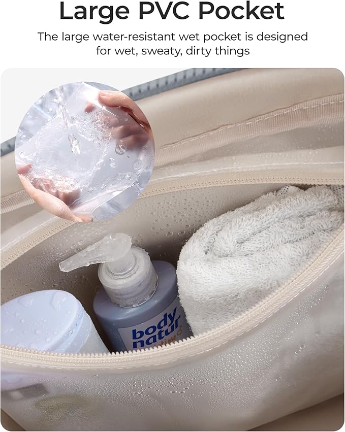 BAGSMART Gym Bag for Women, Duffle Bag for Travel with Wet Pocket, Lightweight Carry on Weekender Duffel, Water Resistant