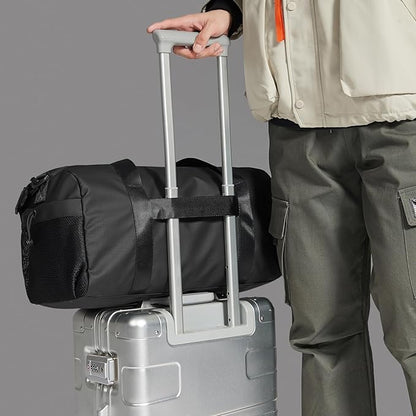 ARCTIC HUNTER AH Small Gym Bag Duffel Bag for Men Women with Shoe Compartment Ideal for Sports,Travel,and Overnight Trips, Athletic Gear Workout Weekender Bags, Black