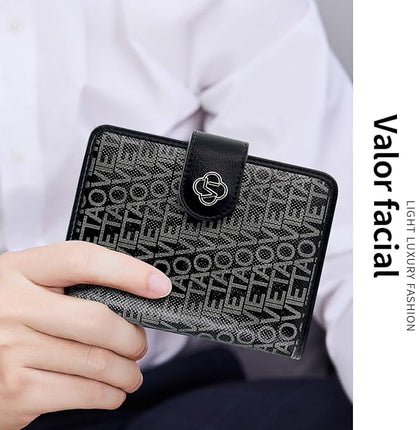 Passport Holder Wallet Bag with AirTag Holder, Card Slots and Passport Solt Ticket Cash Solt, Photo Solt Sim Card Pen Slot.Black