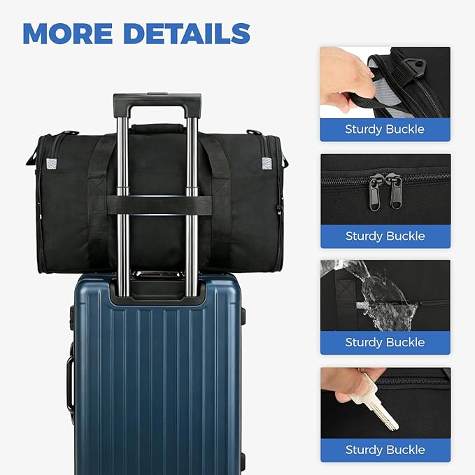 Uarition Foldable Duffle Bag for Travel, Small Gym Bag for Men and Women, Packable Carry On Duffel Bags for Airplanes