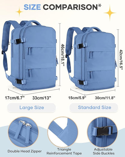 Large Travel Backpack For Women Men Airline Approved Carry On Backpack Flight Approved Waterproof Sports Luggage Backpack Casual Daypack Small Hiking Backpacks