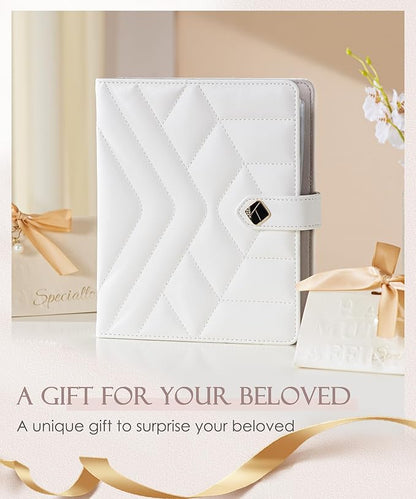 Homde Women Travel Jewelry Box: Traveling Organizer for Ring Necklace Bracelet - Storage Book with Plastic Pouches - Christmas Gifts for Friend Sister Mother