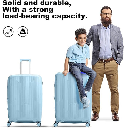 Nazhura Luggage Set, 3-Piece Hardside Suitcase Set, 20-inch Carry On, 24-inch, 28-inch Luggage