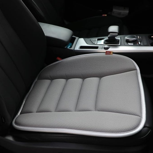 Car Seat Cushion Memory Foam Thin Seat Cushion for Car Truck Seat Driver, 20x18.5x1.2 Inches, Grey