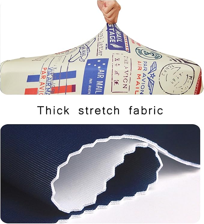 WUJIAONIAO Travel Luggage Cover Baggage Suitcase Cover Protector Skins 18-32 Inch (Stamp pattern A13, XL (for 29-32 inch luggage))