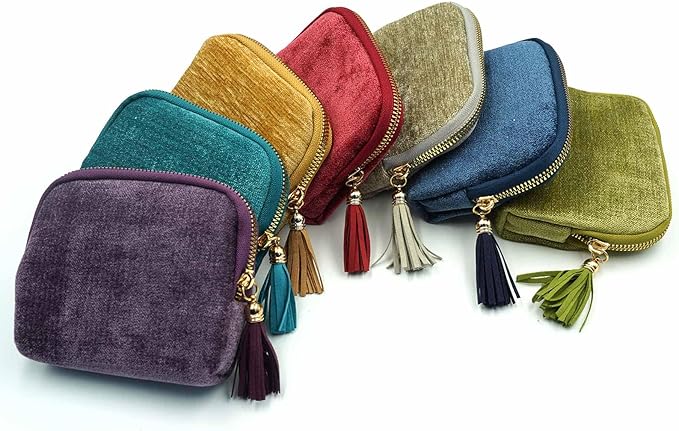 Gihunk Travel Jewelry Case, Travel Jewelry Organizer, Travel Jewelry Bag with Zipper, Small Travel Jewelry Pouch for Necklaces Bracelets Bangles Rings Earrings Gemstones Storage (purple)