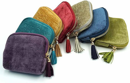 Gihunk Travel Jewelry Case, Travel Jewelry Organizer, Travel Jewelry Bag with Zipper, Small Travel Jewelry Pouch for Necklaces Bracelets Bangles Rings Earrings Gemstones Storage (purple)