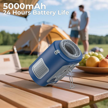 AMACOOL Mini Portable Waist Fan Clip on, 13000RPM 4-Speeds Personal Neck Fans, Up to 24H Battery Life, Rechargeable Wearable Shirt Belt Fan for Outdoor Work Jobsite Travel Camping, Gifts for Men