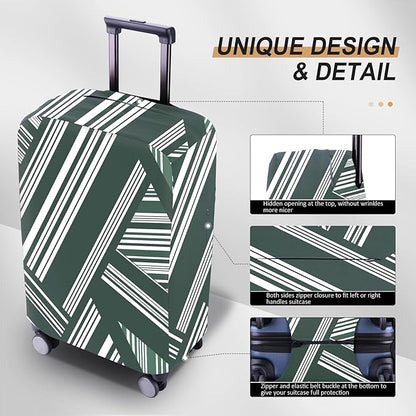 Travel Luggage Cover - Scratch-Resistant Fit 19-31 Inch Suitcase Protector, Not Included (F-S-008, L(26-27 inch))