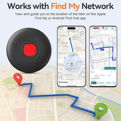 Air Tracker Tags for Android or iOS, Dual System Smart Bluetooth Tags, Find My or Google'S Find Hub App, Keys Finder and Item Locator, Waterproof Luggage Tracker for Keys, Wallets, Bags