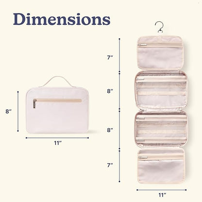 VANDEL Waterproof Hanging Toiletry Bag for Travelling, Hanging Makeup Organizer Bag, Cosmetic Travel Bags for Women Travel Toiletry Bags, Makeup Case Toiletries Organizer Hygiene Bathroom Shower Caddy