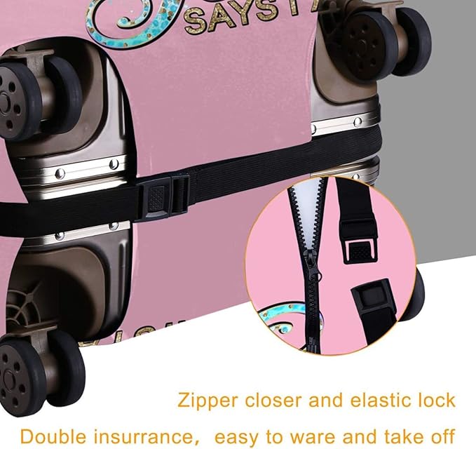 Travel Suitcase Protector Light skin african american Elastic Protective Washable Luggage Cover With Concealed Zipper Suitable For 18-32 Inch (XL (for 29--32 inch luggage))