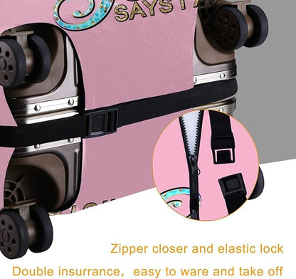 Travel Suitcase Protector Light skin african american Elastic Protective Washable Luggage Cover With Concealed Zipper Suitable For 18-32 Inch (L (for 25--28 inch luggage))