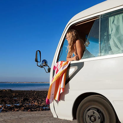 Dock & Bay Beach Towel - Quick Dry, Sand Free - Compact, Lightweight - 100% Recycled - Includes Bag - Summer - Peach Sunrise - Extra Large (200x90cm, 78x35)